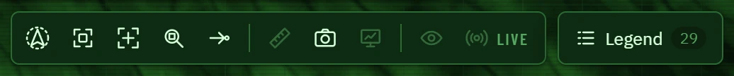 The view tools, and the legend